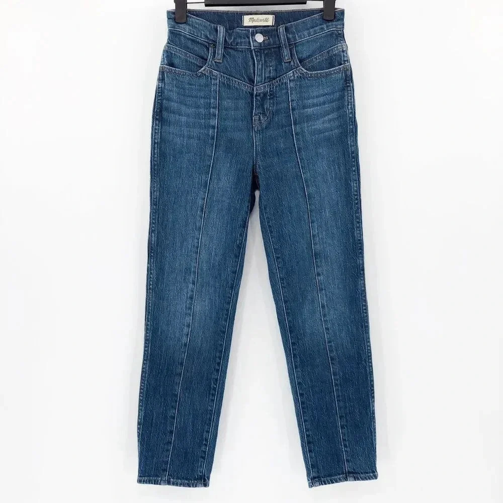 Madewell Women's Blue Classic‎ High Waisted Straight Leg Jeans Size 23